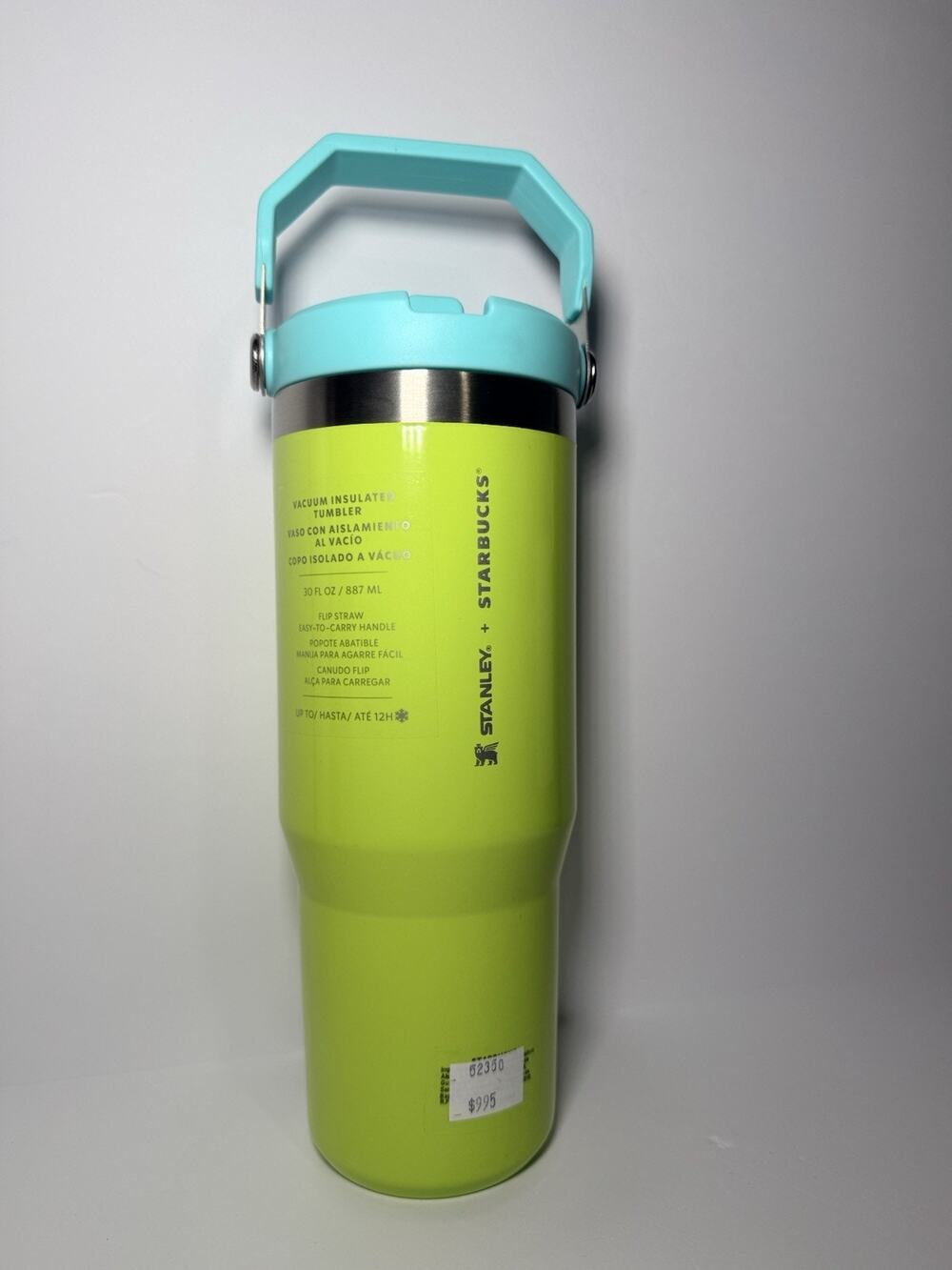 Stanley X Starbucks Mexico LIME GREEN AQUA BLUE 30oz Iceflow Flip Straw Tumbler